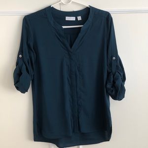 NWOT New York & Company beautiful teal blouse